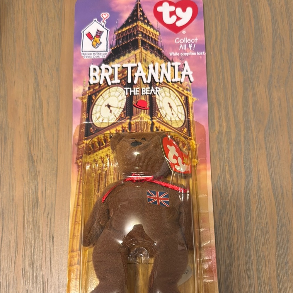 Ty Britannia Bear with Beanie Babies